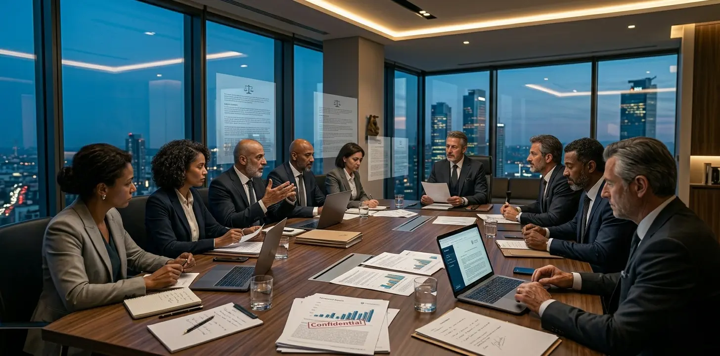 İstanbul'da Şirket Yöneticileri İçin Ceza Hukuku Rehberi 4 Maslak'ta modern bir toplantı odası